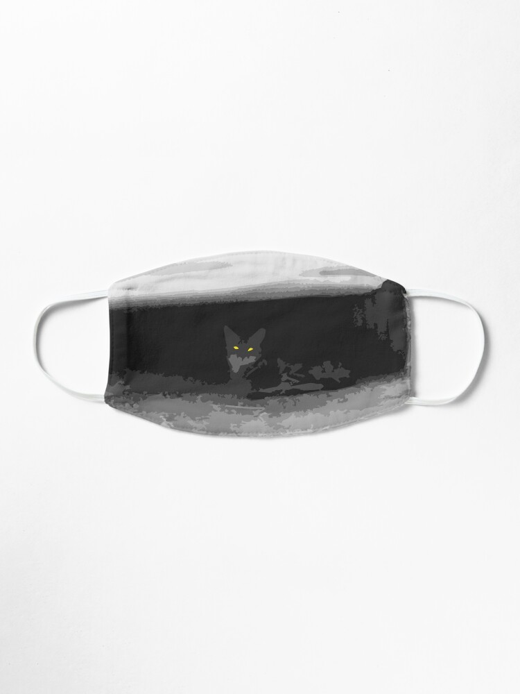 Le Chat Gris The Urban Grey Cat Mask By Agatarte Redbubble