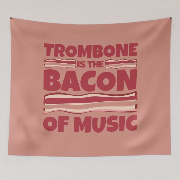 Item preview, trombone Gifts - bacon of music designed and sold by fabianb.