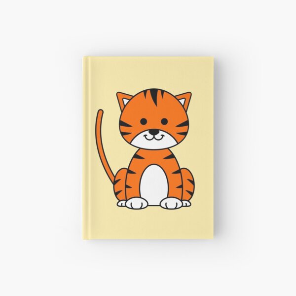 Kid&apos;s drawing kawaii tiger.  Journal