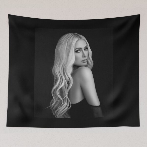 Item preview, Paris Hilton that's hot fan art mask, poster, tapestry, canvas tribute designed and sold by charmingthreads.