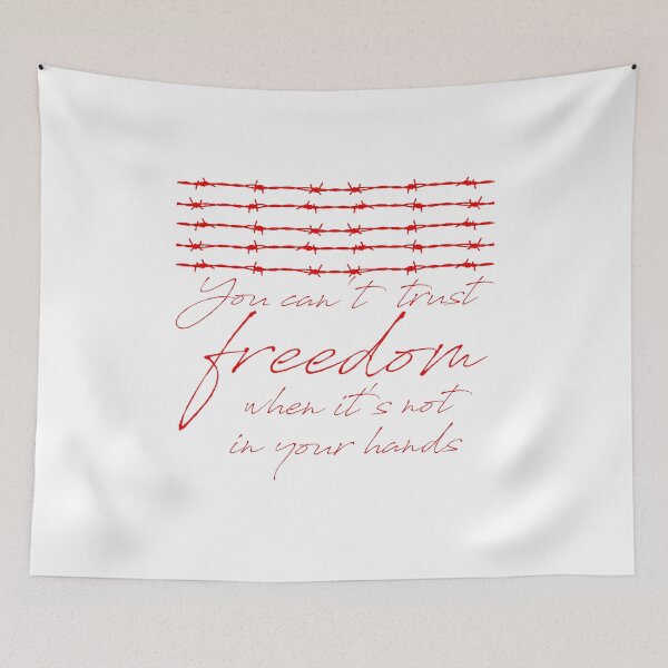Item preview, Freedom? (red font) designed and sold by halibutgoatramb.