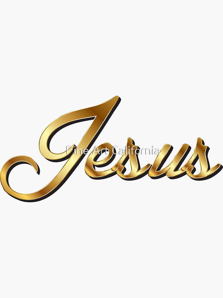 Jesus Christ Sticker for Sale by Fine Art California