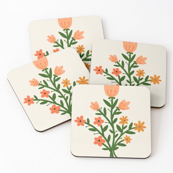 Item preview, Dainty Flower Bouquet Illustration | Creme Background designed and sold by Moodyandmellow.