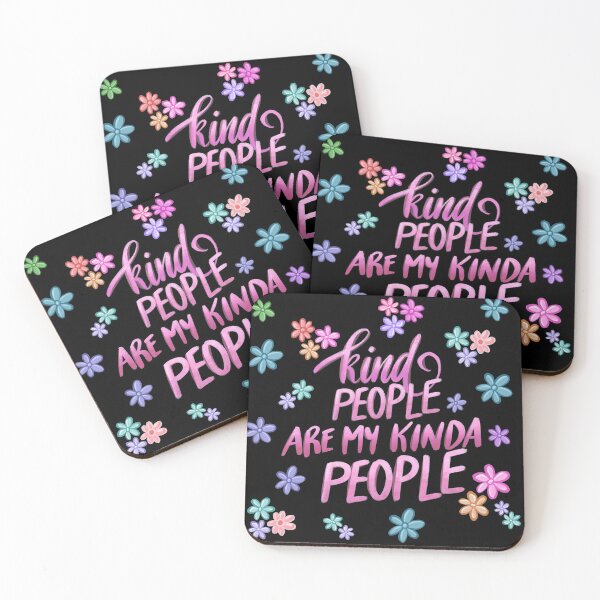 Item preview, Kind People Are My Kinda People - Pink Palette designed and sold by Squarebird.