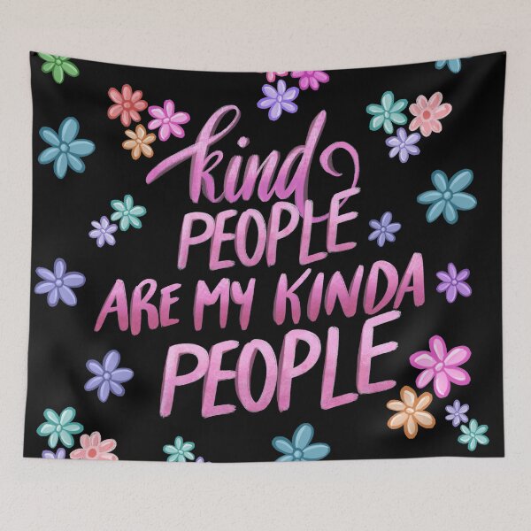 Item preview, Kind People Are My Kinda People - Pink Palette designed and sold by Squarebird.