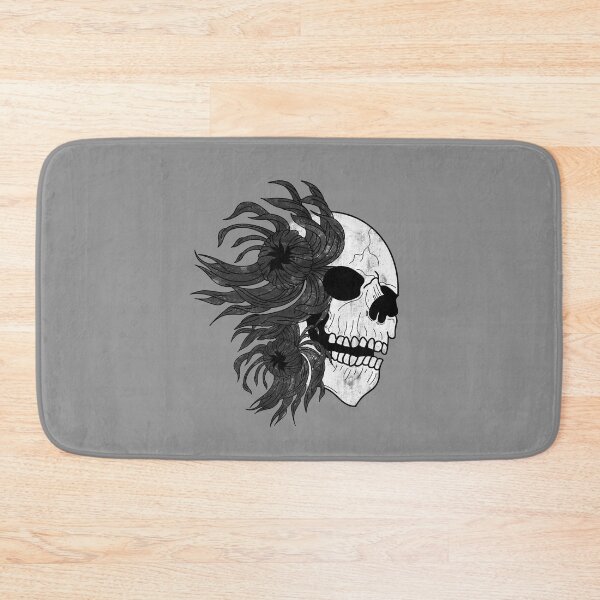 Item preview, Skull and black chrysanthemums designed and sold by BV-creas.