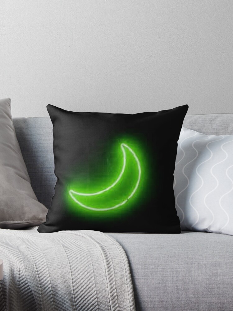 Neon Moon Green Grunge Aesthetic | iPad Case & Skin