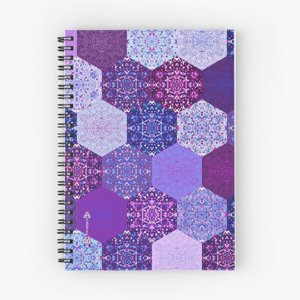 Item preview, patchwork mosaic hexagon polygons snowflake Honeycomb harlequin Boho designed and sold by anzhelikamilisa.