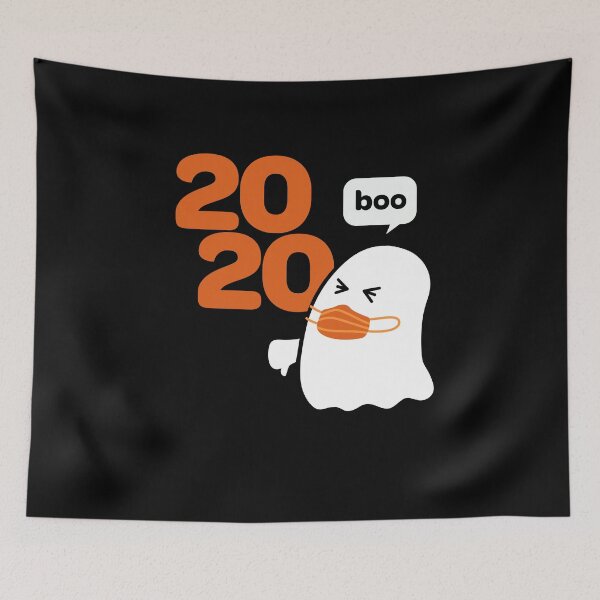 Item preview, Ghost with Mask Booing 2020 Funny Halloween designed and sold by elijohn23.