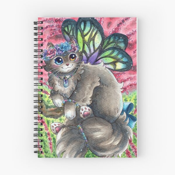 Item preview, Fairy Cat Melusine in a cherry blossom garden designed and sold by Monniponi.