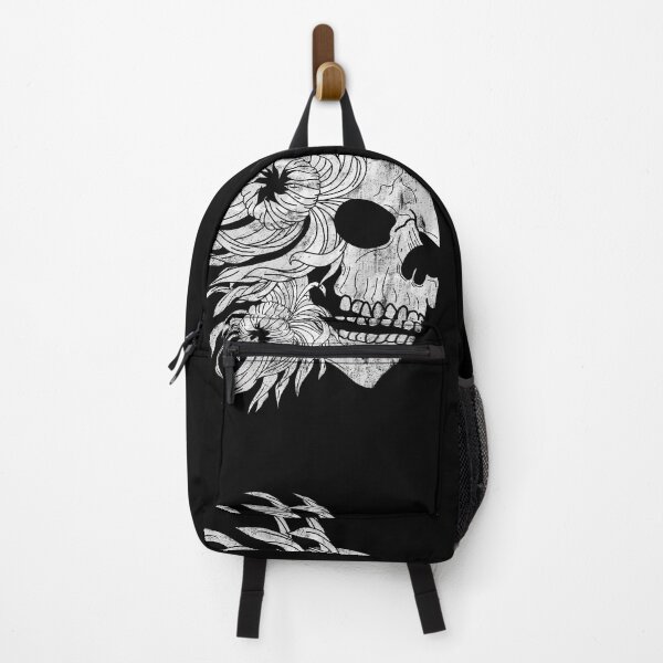 Item preview, Skull and white chrysanthemums designed and sold by BV-creas.