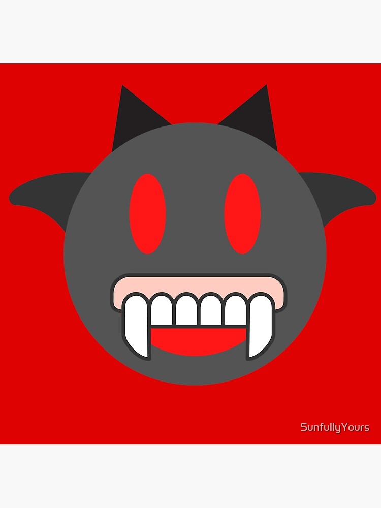 "Bat Halloween Emoji" Poster for Sale by SunfullyYours Redbubble