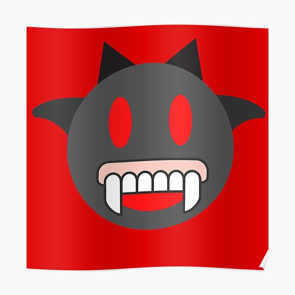 "Bat Halloween Emoji" Poster for Sale by SunfullyYours Redbubble