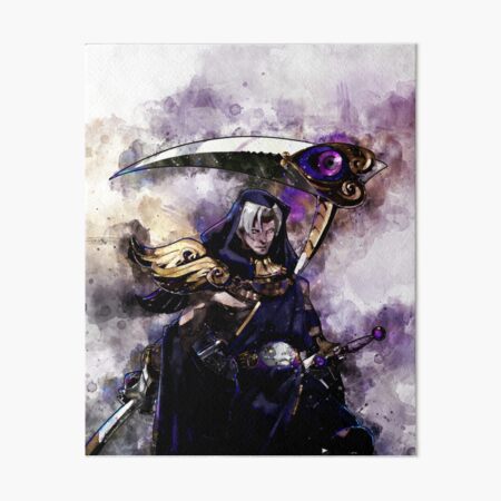 Hades game - Thanatos watercolor painting Art Board Print