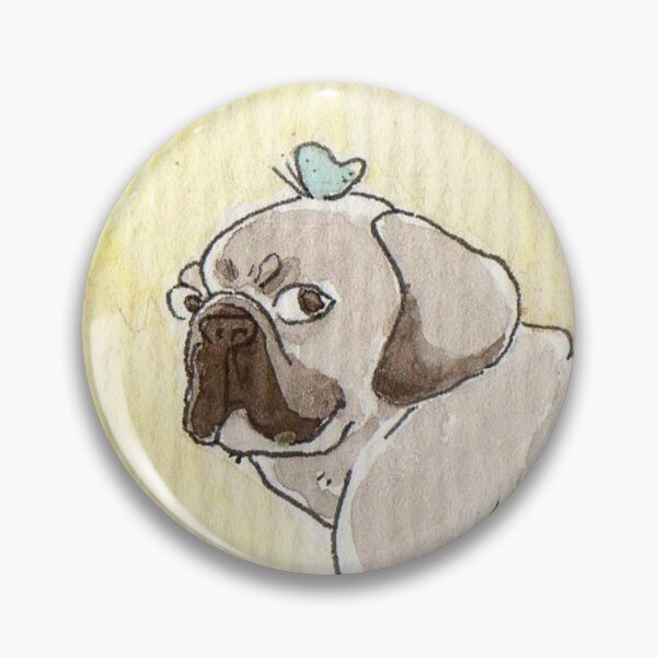 Item preview, Pug Button designed and sold by Marina de Agustín.
