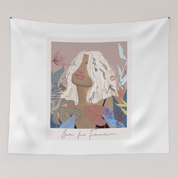 Item preview, Born for Freedom - Boho women's rights, feminism, equality and women's power designed and sold by Chutneys.