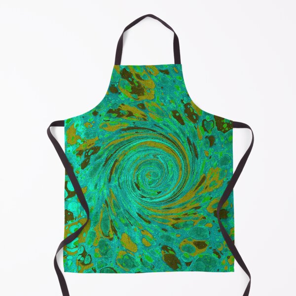 Item preview, COLOR VORTEX, Marbled Effects,Abstract Yellow Blue Green Swirls  designed and sold by BulganLumini.