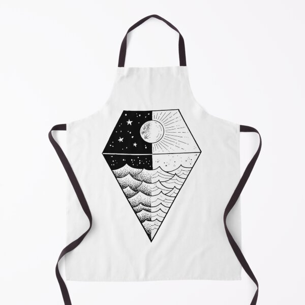 Item preview, night and day with ocean drawing  designed and sold by breaker160.