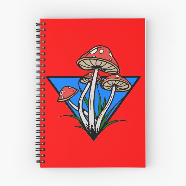 Item preview, Red Cap Mushroom And Blue Triangle Artistic Design designed and sold by Now-Thats-Crazy.