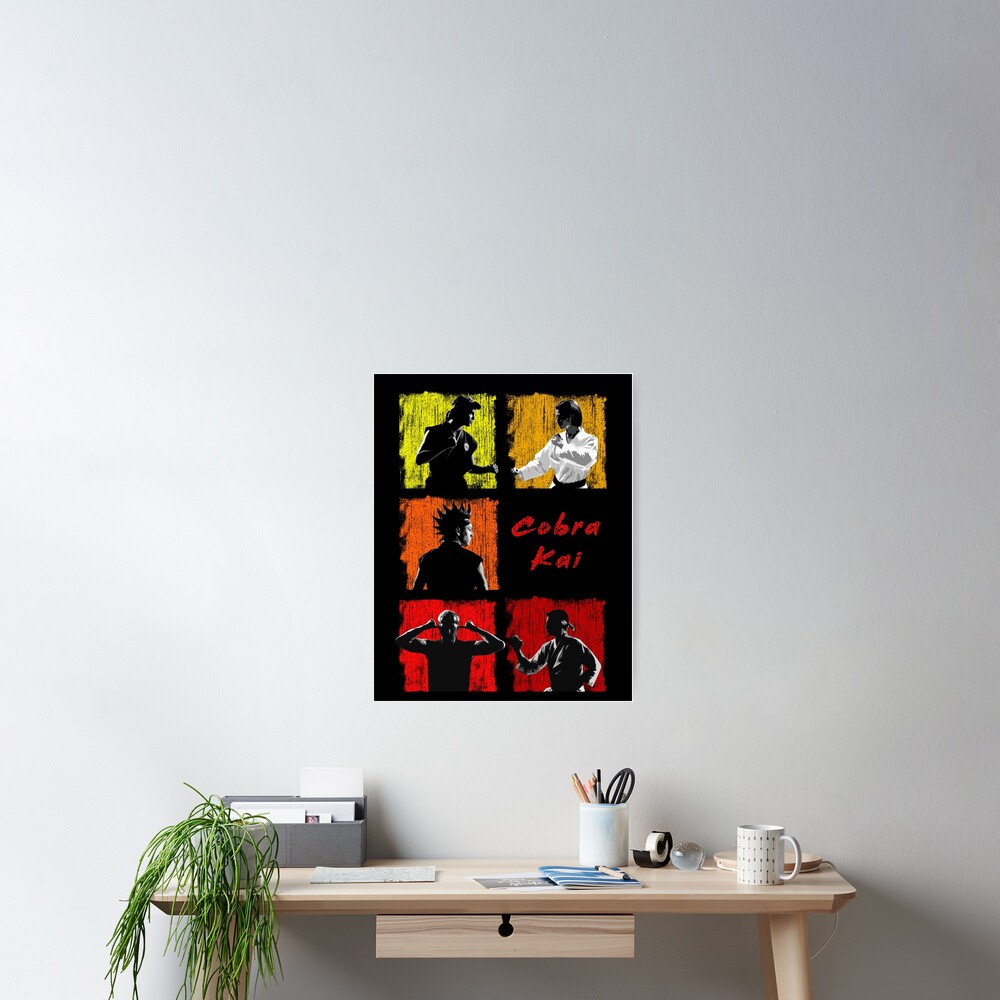 "Cobra Kai Cast Retro Grunge" Poster by EmmaEvergreen | Redbubble