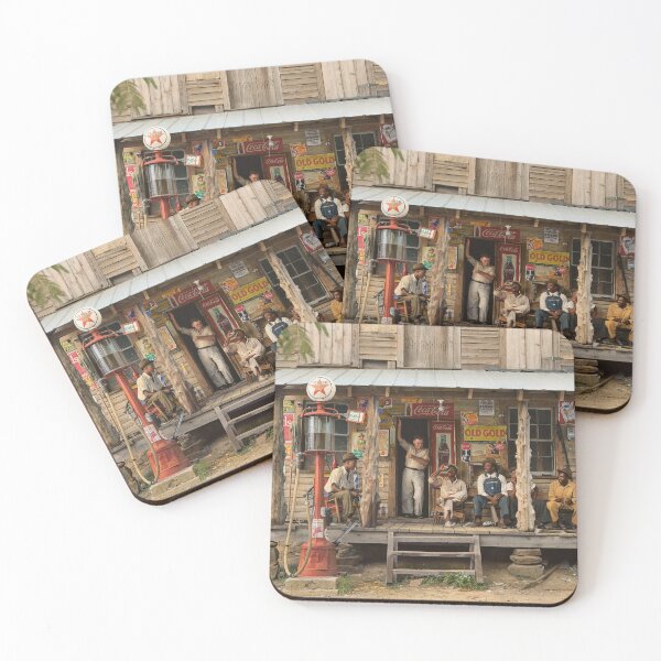 Item preview, Country store on dirt road, 1939 designed and sold by Sanna Dullaway.