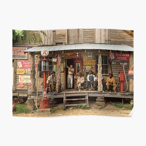Country store on dirt road, 1939 Poster