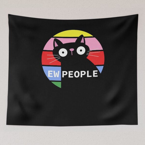 Item preview, Ew, People Black Cat Design designed and sold by SurgicalDesign.