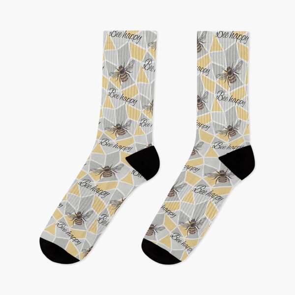 Item preview, bumble bee typography geometric bee happy  designed and sold by Born-to-design.
