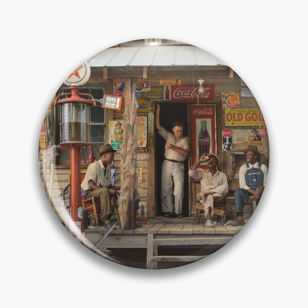 Item preview, Country store on dirt road, 1939 designed and sold by Sanna Dullaway.