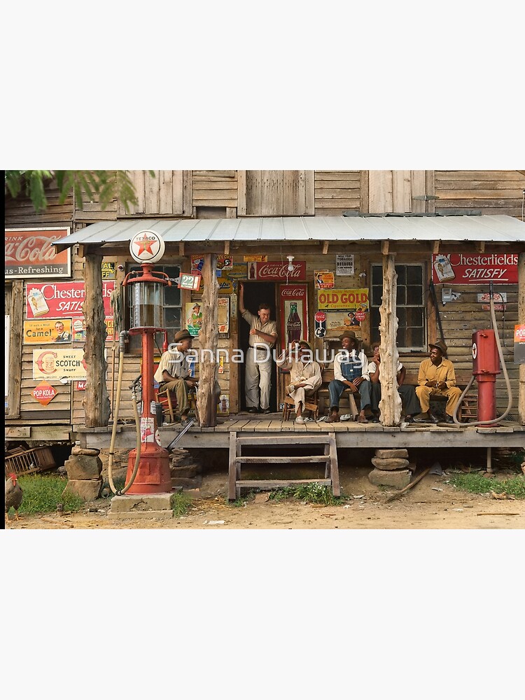 Country store on dirt road, 1939 by SannaDullaway