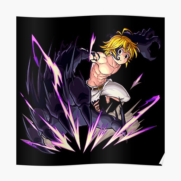 Meliodas Posters Redbubble - robloxdesign roblox the dragon sin of wraith meliodas