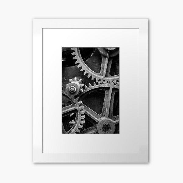 Running Gears Framed Art Print