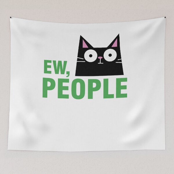 Item preview, Ew, People Black Cat Design designed and sold by SurgicalDesign.
