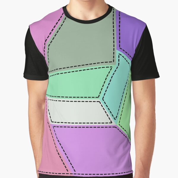 Stitched Patch Graphic T-Shirt