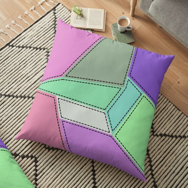 Stitched Patch Floor Pillow