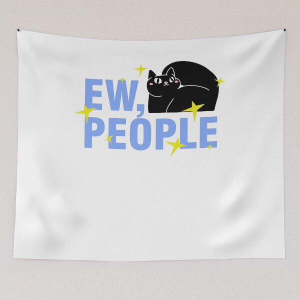 Item preview, Ew, People Black Cat Design designed and sold by SurgicalDesign.