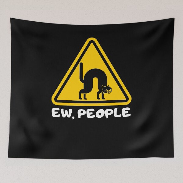 Item preview, Ew, People Black Cat Design designed and sold by SurgicalDesign.