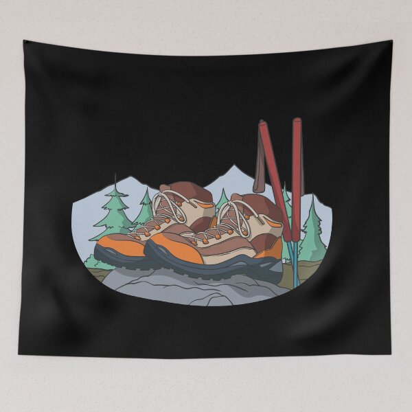 Item preview, Hiking boots mountain lake designed and sold by Monkey Ful.