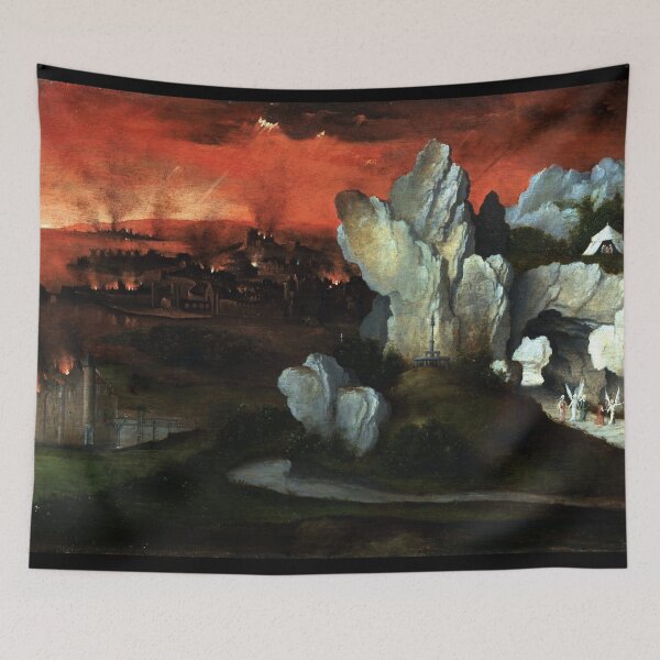 Item preview, Destruction of Sodom and Gomorrah - Joachim Patiner - c1520 designed and sold by CrankyOldDude.