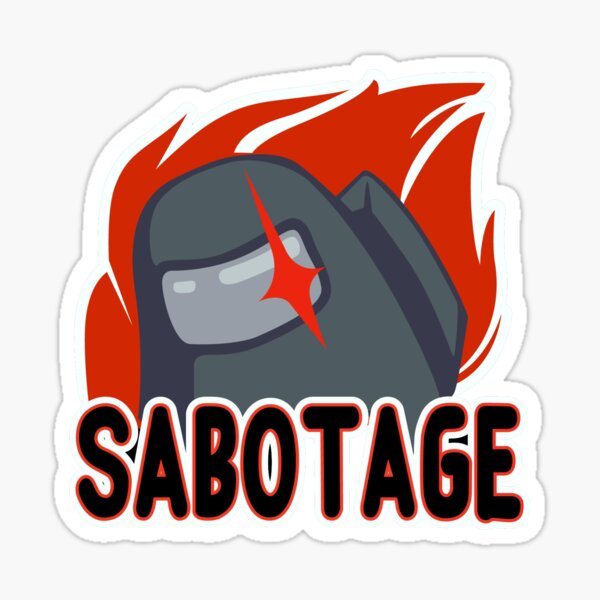 Among Us Kill Button Sticker By Alemis Redbubble