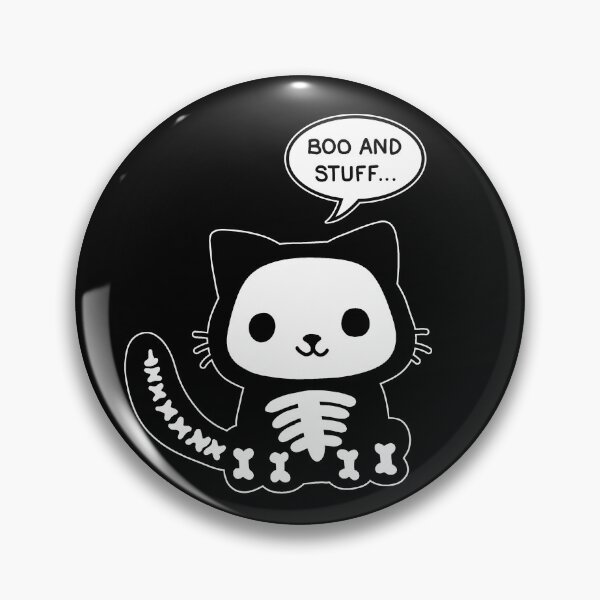 Item preview, Halloween skelton cat designed and sold by ValentinaHramov.