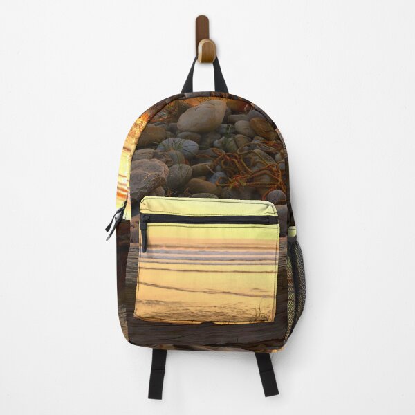 Item preview, Orange sunset on the warm sandstone beach designed and sold by sopfanna.