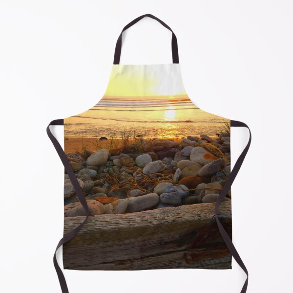 Item preview, Orange sunset on the warm sandstone beach designed and sold by sopfanna.