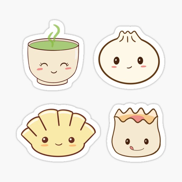 Funny Dim Sum Stickers for Sale