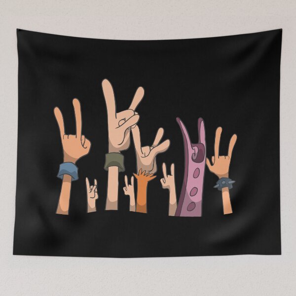 Item preview, Metal concert hands up in the air designed and sold by Monkey Ful.