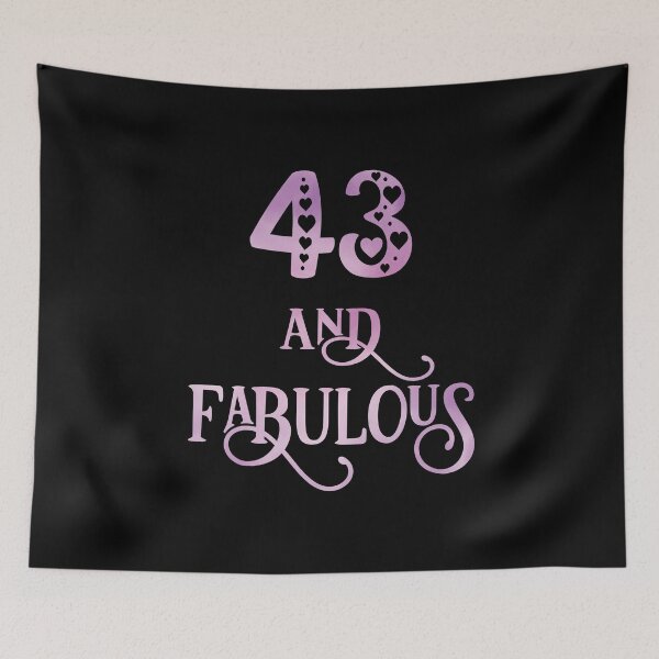 Item preview, Women 43 Years Old And Fabulous 43rd Birthday Party graphic designed and sold by Grabitees.