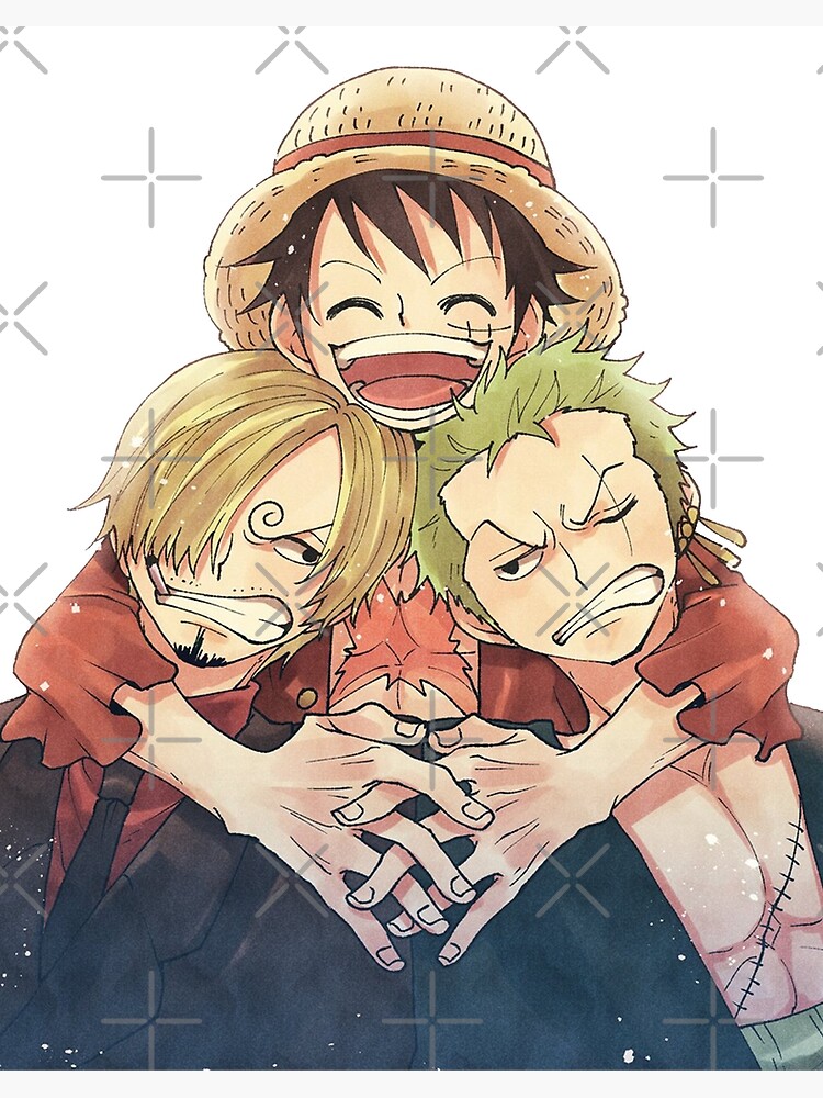 One Piece Luffy Zoro And Sanji Art Board Print By Soylaleche Redbubble