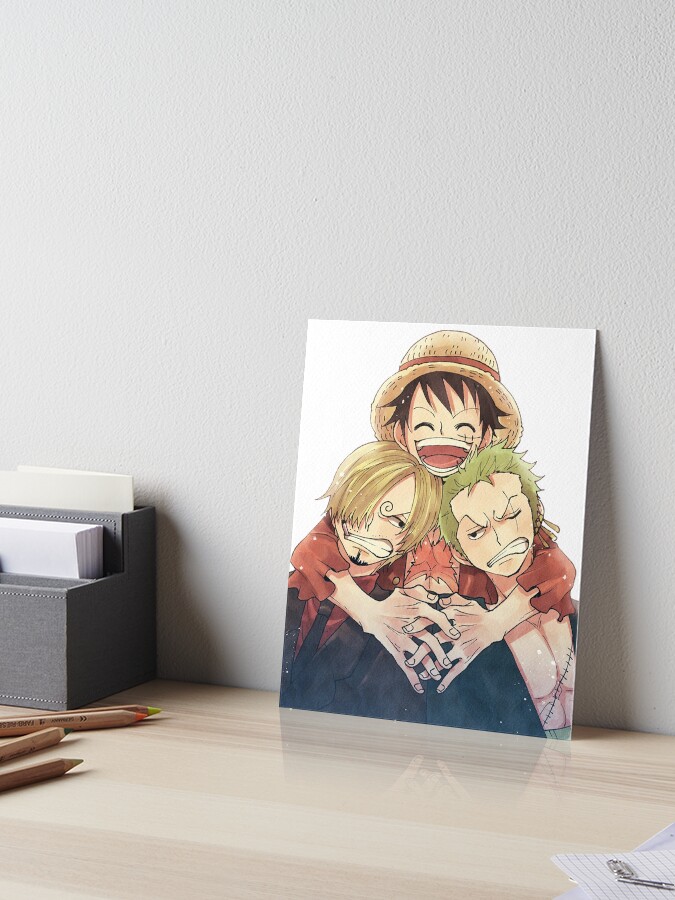 One Piece Luffy Zoro And Sanji Art Board Print By Soylaleche Redbubble