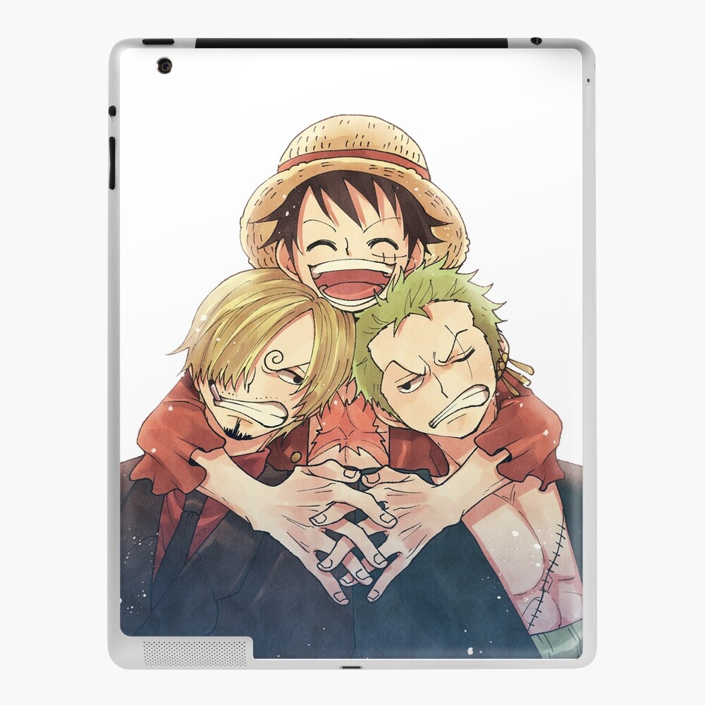 One Piece Luffy Zoro And Sanji Ipad Case Skin By Soylaleche Redbubble