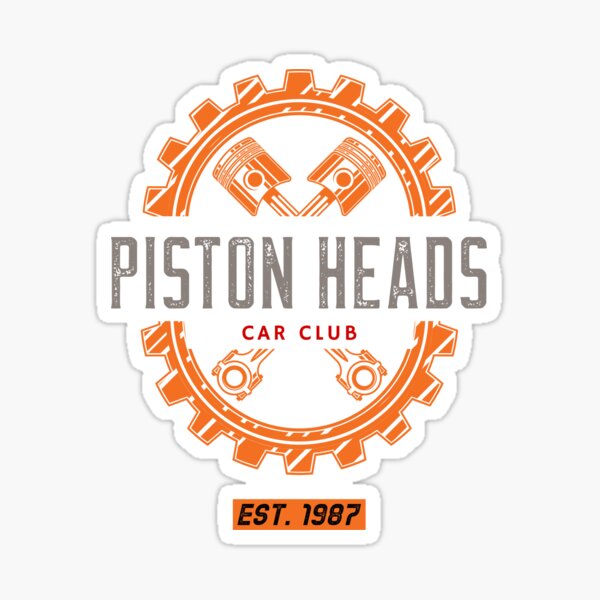 "Piston Heads Car Club" Sticker for Sale by vukojevalex Redbubble